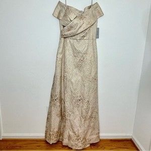 Elegant Cream Off-Shoulder Dress